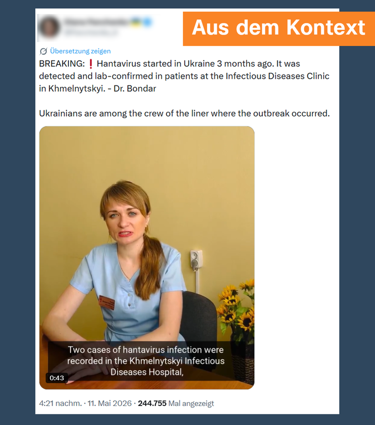 Kreuzfahrtschiff “Hondius” und der Hantavirus-Ausbruch