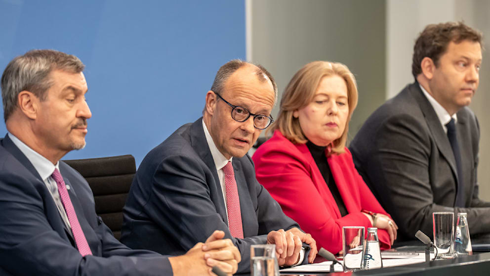 Geringer Rückhalt für Schwarz-Rot in Deutschland