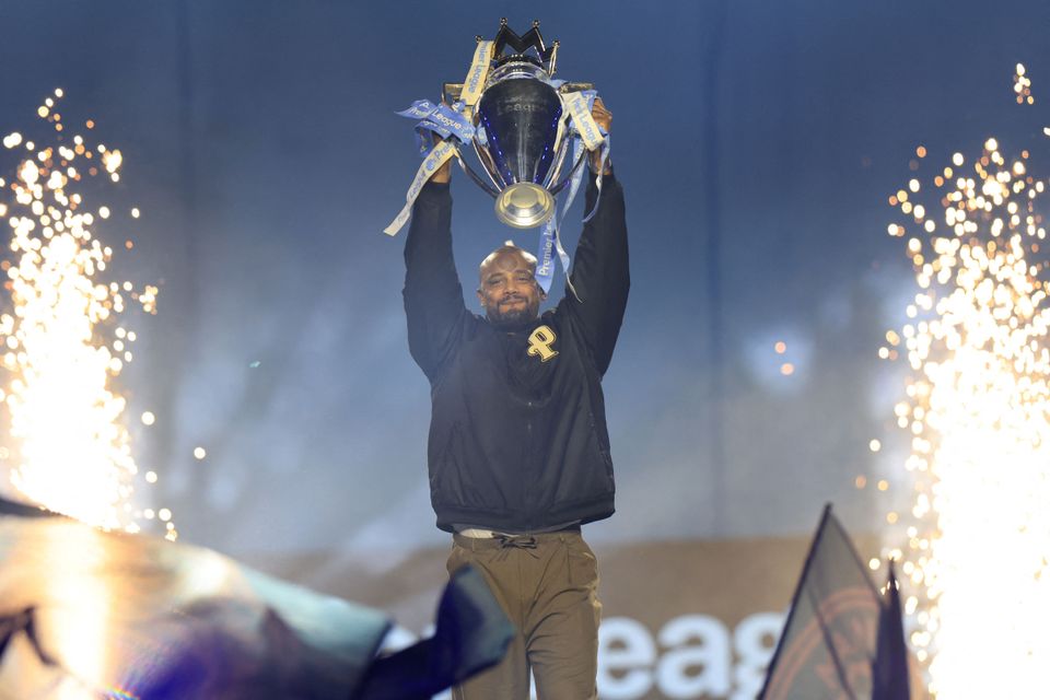 Vincent Kompany bei Guardiola-Abschiedsfeier in Manchester