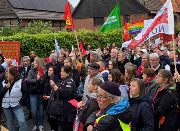 Demonstration gegen AfD-Veranstaltung mit Maximilian Krah in Peine