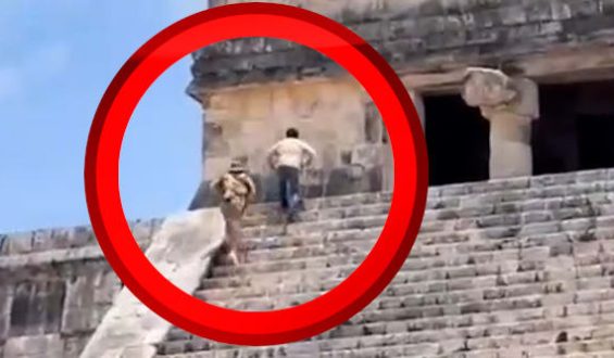 Verhaftung und Geldstrafe für Touristen auf Maya-Pyramide