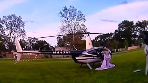 Hubschrauber statt Limousine: Spektakulärer Auftritt zum Abschlussball