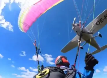 Pilotin überlebt nach Kollision mit Flugzeug
