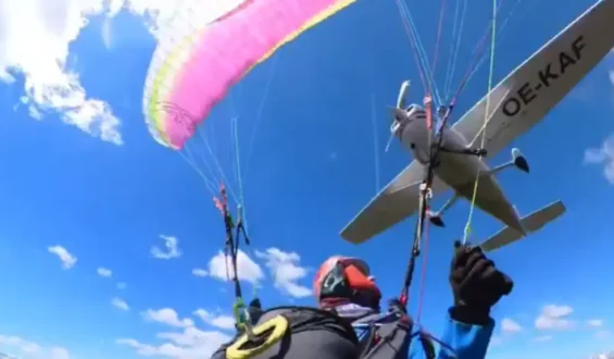 Pilotin überlebt nach Kollision mit Flugzeug