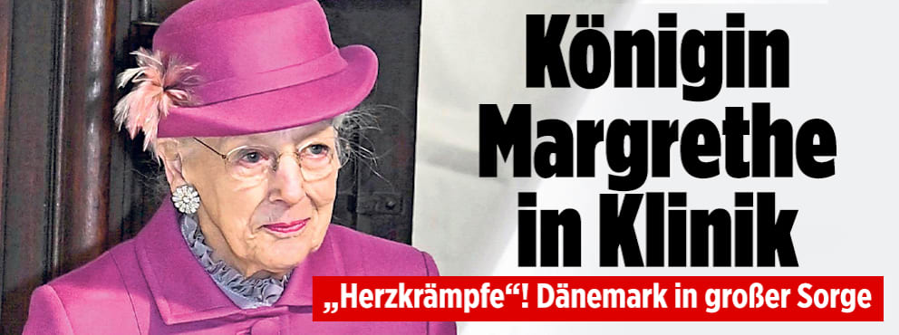 Königin Margrethe von Dänemark in Klinik: Sorge um die Monarchin