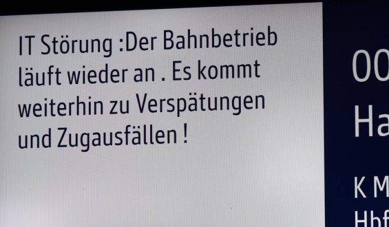 Betriebsstörung bei der Deutschen Bahn behoben