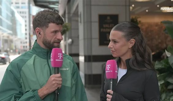 Thomas Müller und Laura Wontorra: Spannungen vor dem WM-Spiel