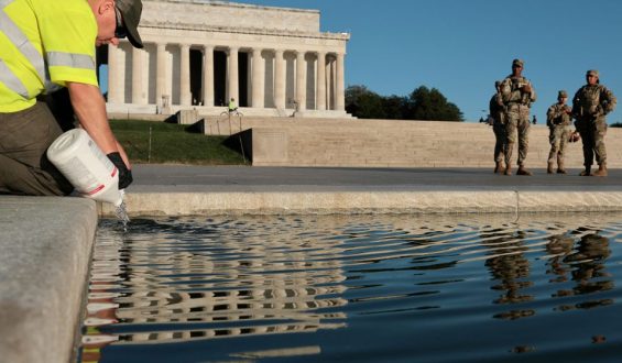 Sanierung des Reflecting Pools in Washington, D.C.