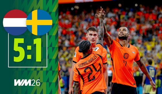 Holland besiegt Schweden im zweiten WM-Gruppenspiel