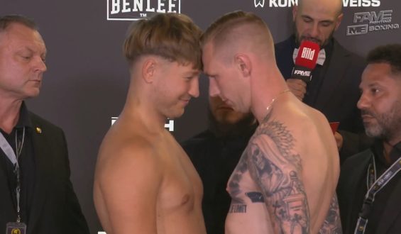 Küssen oder kämpfen? Verwirrung um Face-off
