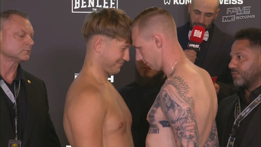 Küssen oder kämpfen? Verwirrung um Face-off