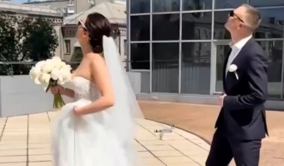 Drohnenangriff sorgt für Chaos bei Hochzeit in Saporischschja