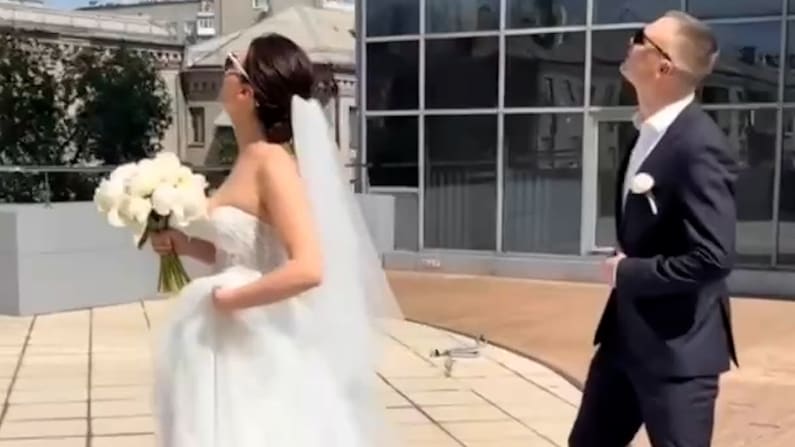 Drohnenangriff sorgt für Chaos bei Hochzeit in Saporischschja