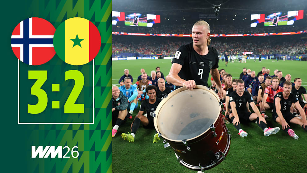 Haaland führt Norwegen mit zwei Toren zum Sieg gegen Senegal