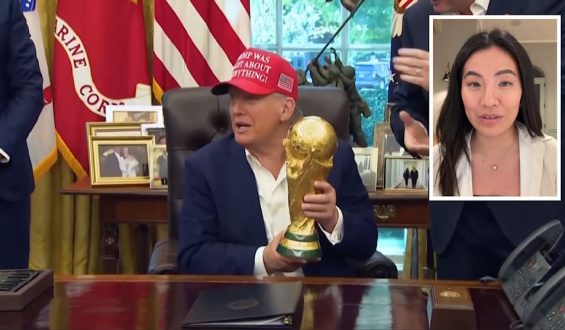 Trumps Erster Auftritt bei der Fußball-WM und das Politische Drumherum