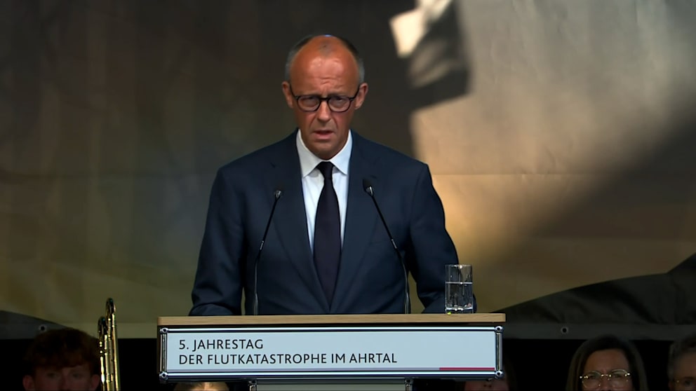 Merz wird emotional im Ahrtal: „Keinen Schutzbedürftigen schutzlos lassen“
