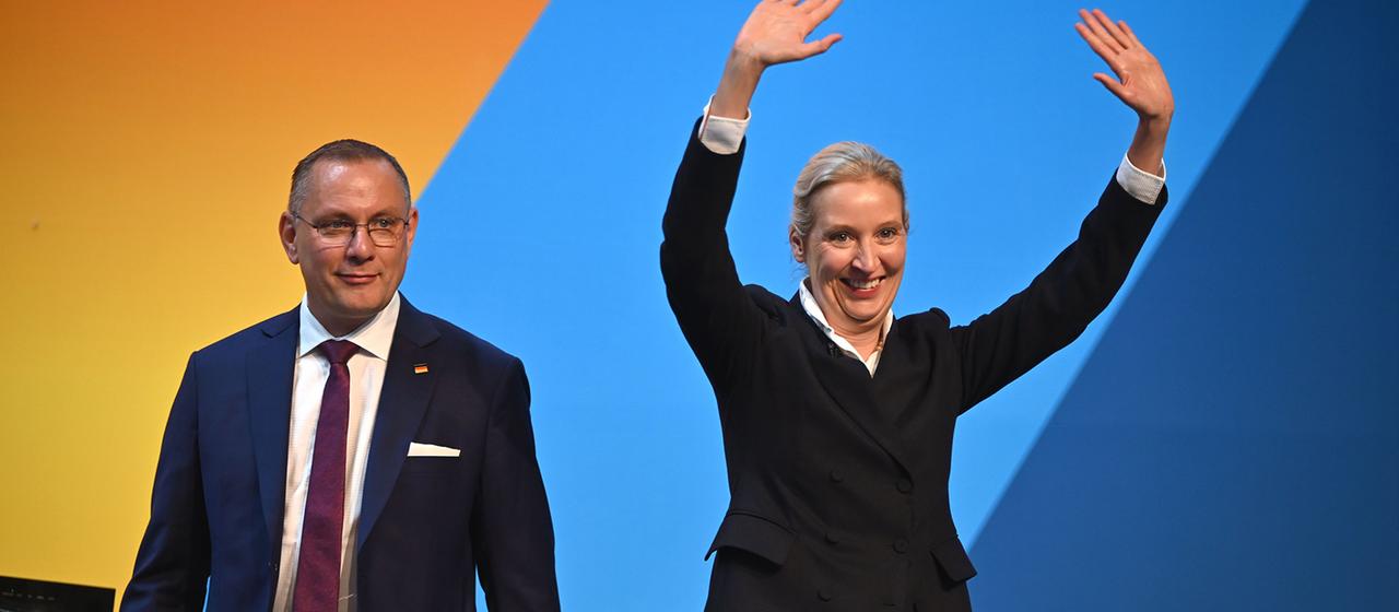 Weidel und Chrupalla als AfD-Vorsitzende bestätigt