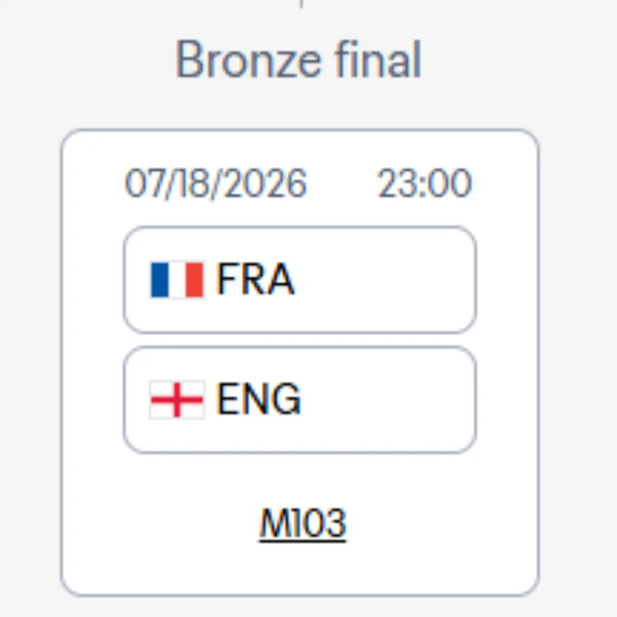 FIFA benennt Spiel um Platz drei um