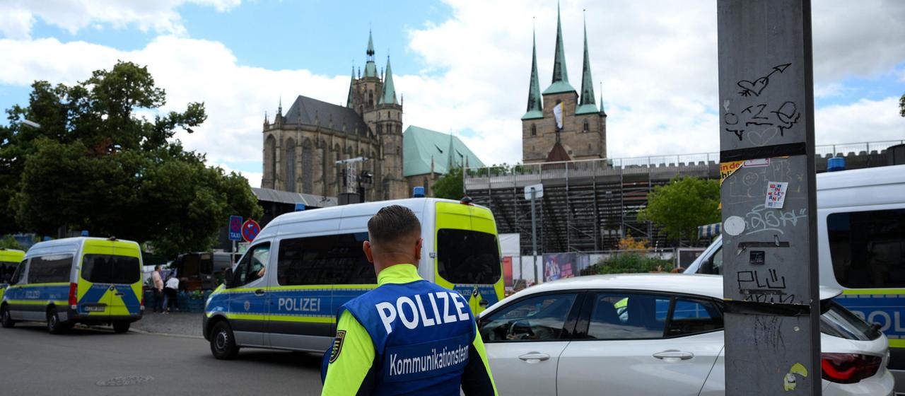Erlaubte und nicht erlaubte Demonstrationen beim AfD-Parteitag in Erfurt