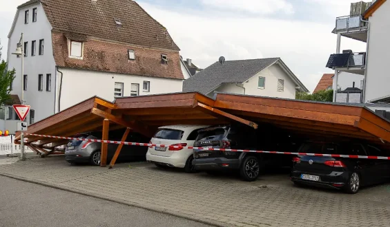 Schwere Gewitter mit Hagel im Südwesten Deutschlands