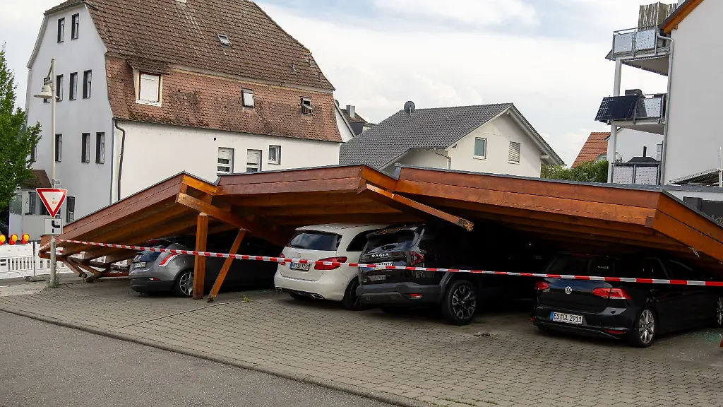 Schwere Gewitter mit Hagel im Südwesten Deutschlands
