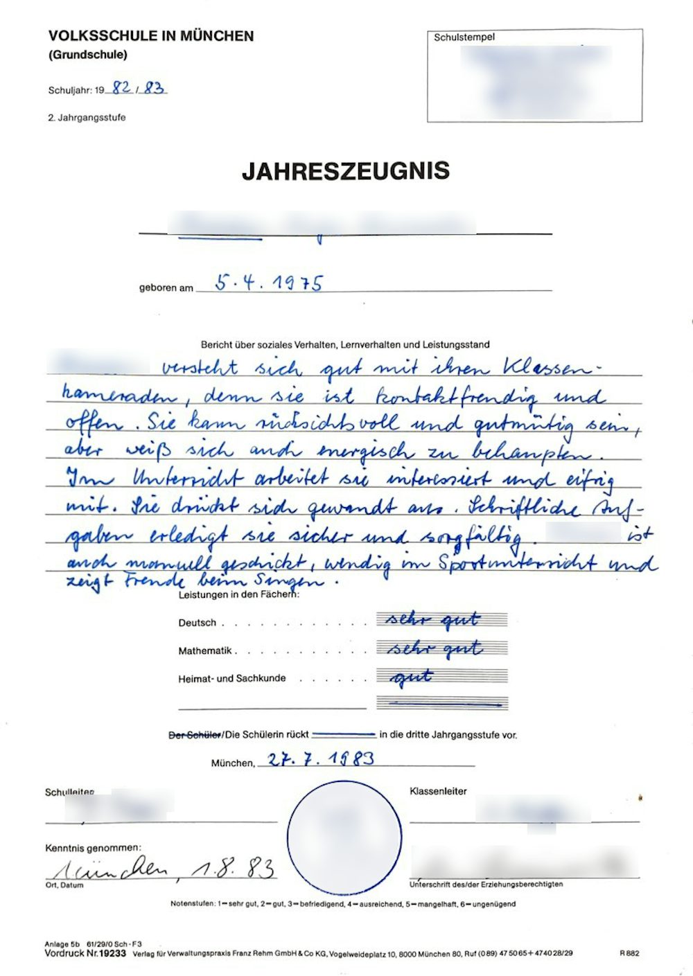 Grundschule im Wandel: Zeugnisse als Spiegel der Zeit