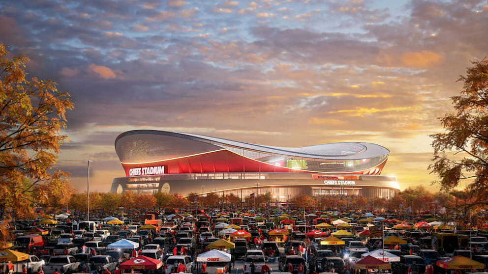 Moderne Stadionpläne der Kansas City Chiefs