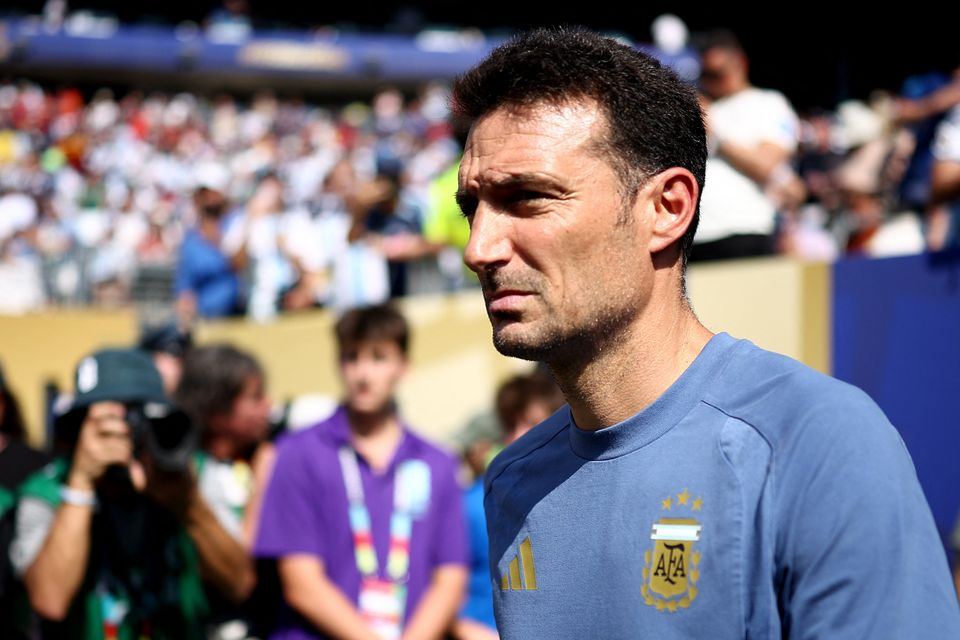 Tränenreicher Auftritt: Scaloni nach WM-Finale