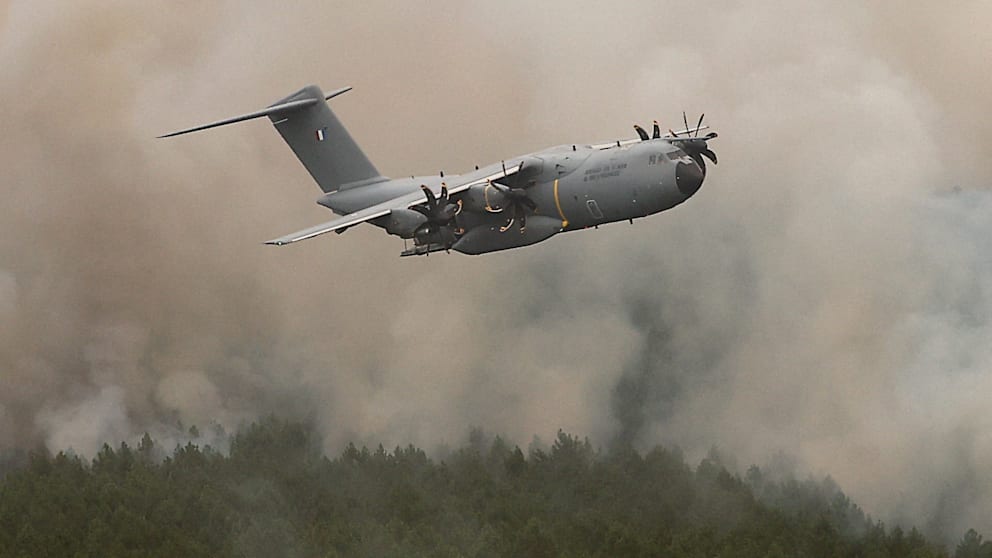 Frankreich setzt Airbus A400M gegen Waldbrände ein