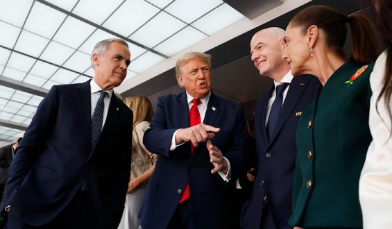 Trump beim WM-Finale: Prominenz in der VIP-Box