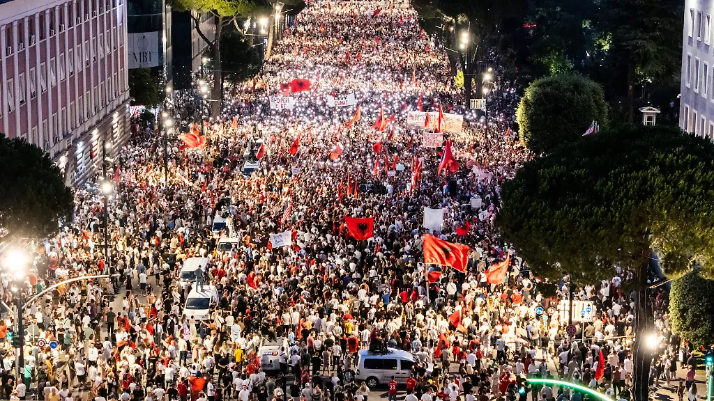 Proteste gegen Bauprojekt von Trump-Familie in Albanien