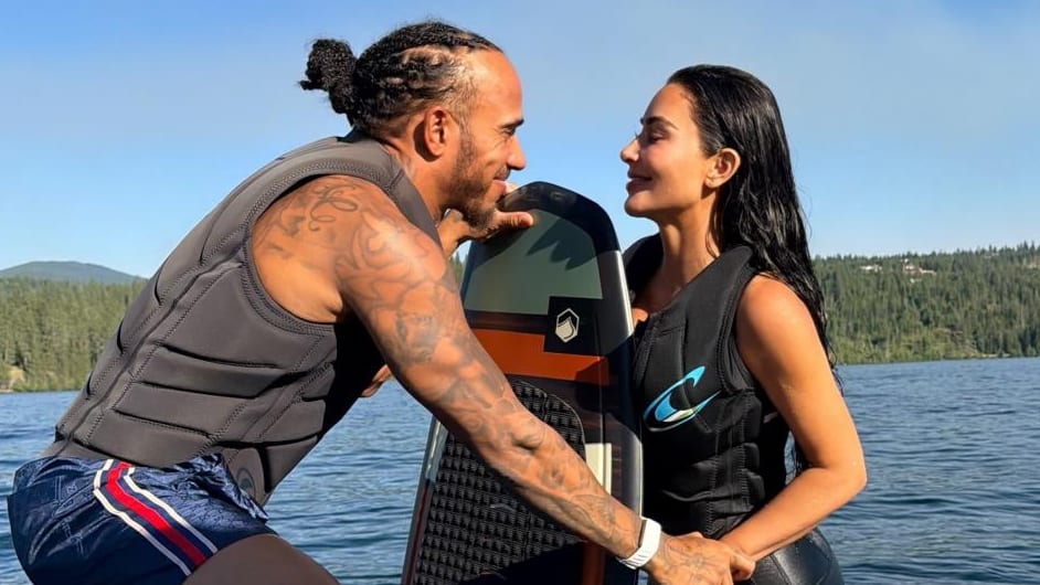 Einblick in den Urlaub von Lewis Hamilton und Kim Kardashian am See