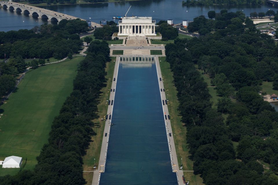 Renovierung des Reflecting Pools in Washington fehlgeschlagen