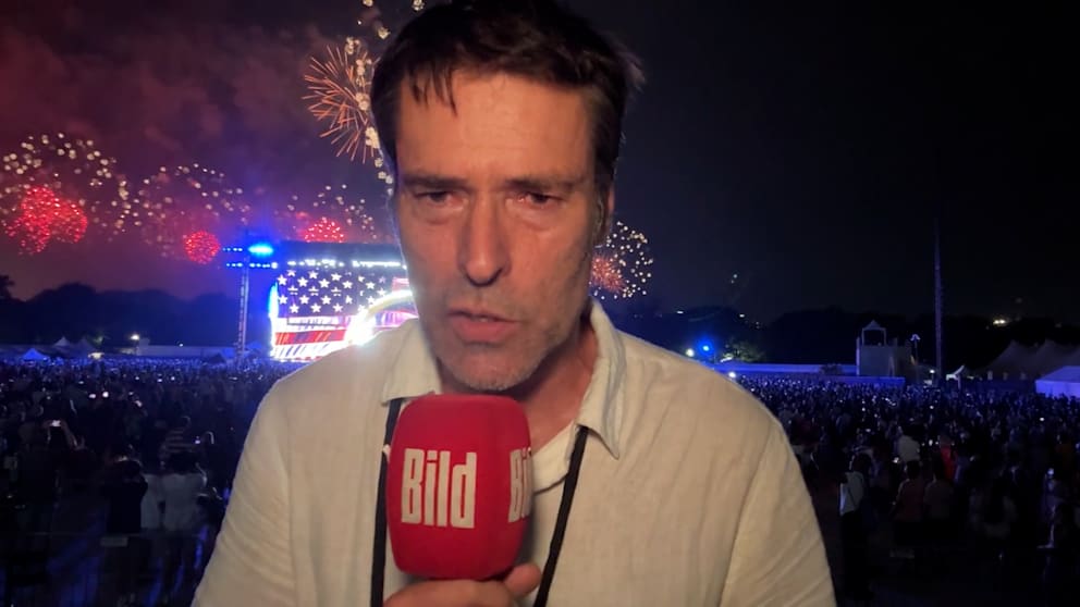 BILD-Reporter bei Trumps USA-Feier