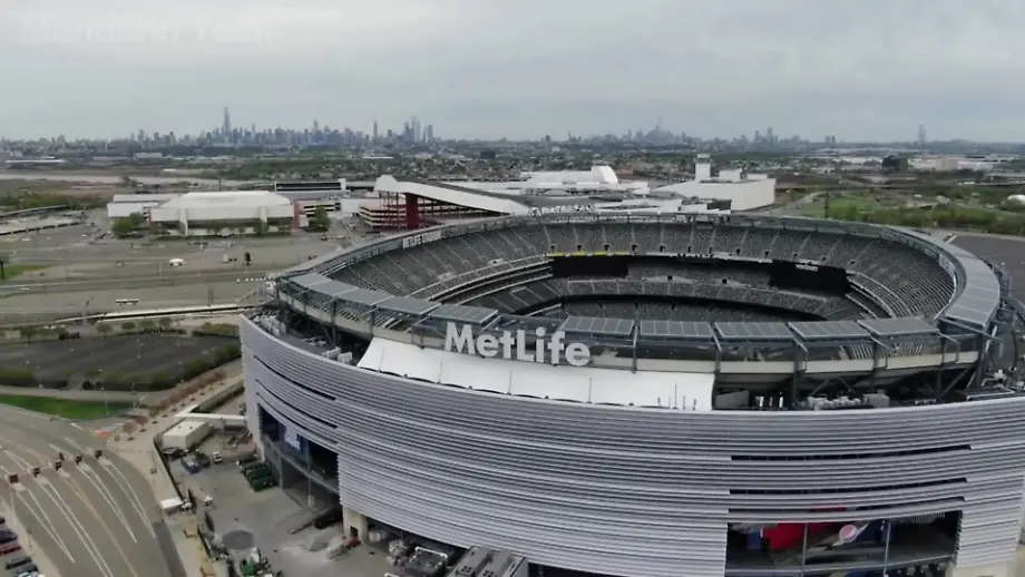 Umbau des MetLife Stadium für das WM-Finale