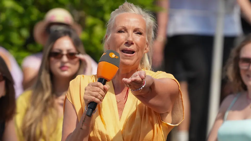 Andrea Kiewel entschuldigt sich für umstrittene Äußerung im ZDF-Fernsehgarten
