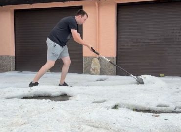 Sommerlaune getrübt durch Unwetter mit Hagel