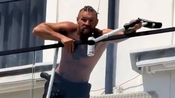 McGregor nutzt Drohne für Drink nach Verletzung