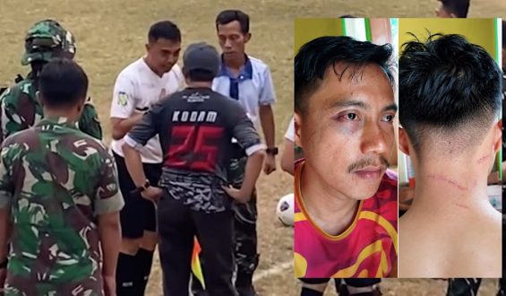 Soldat beendet Fußballspiel nach Angriff auf Schiedsrichter