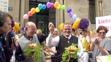 Ein Vierteljahrhundert Queergeschichte: Das erste eingetragene schwule Paar Deutschlands