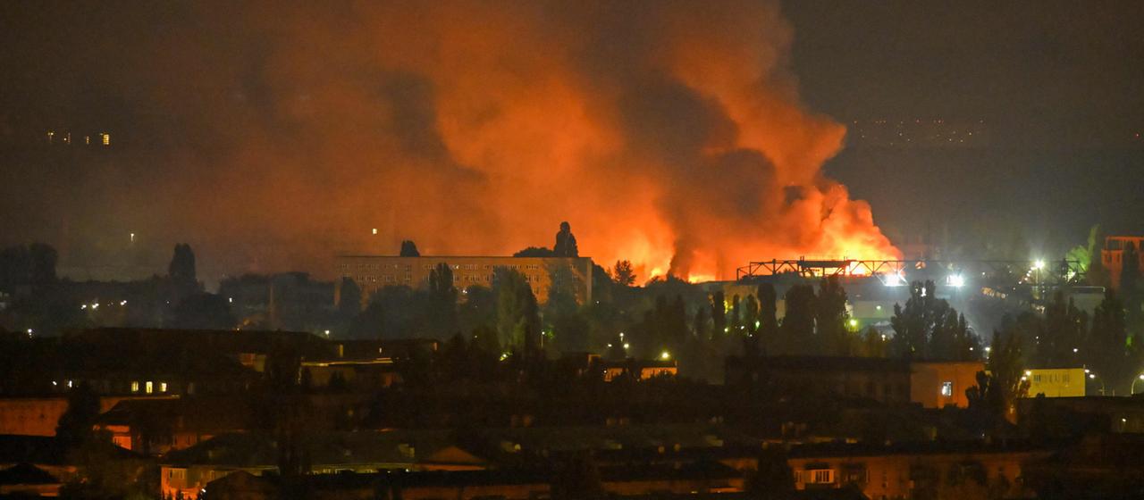Russische Raketenangriffe auf Kiew und Umgebung