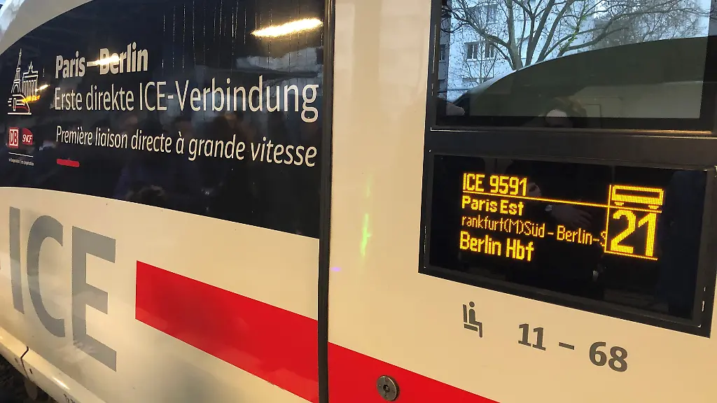Technische Probleme: ICE-Verbindung Berlin-Paris vorübergehend eingestellt