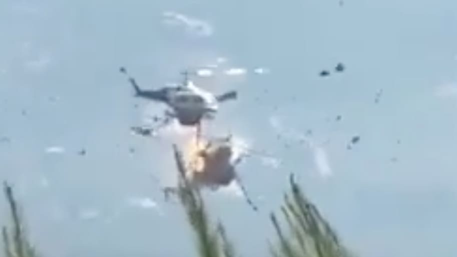 Hubschrauber-Kollision während Feuerbekämpfung in Griechenland
