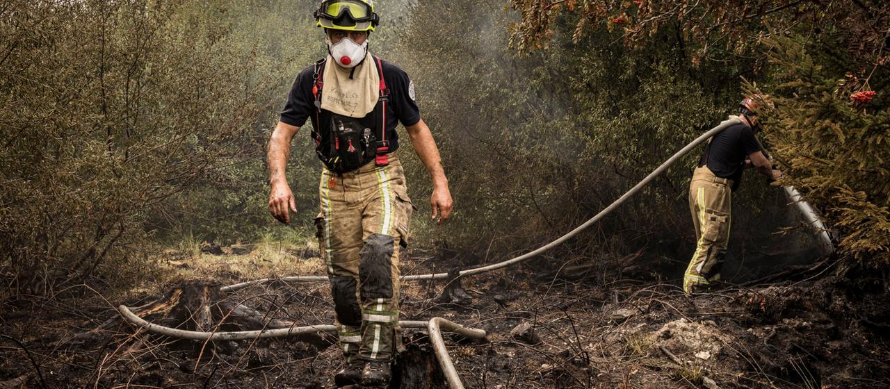 Waldbrand an der deutsch-belgischen Grenze: Einsatzkräfte im Dauereinsatz