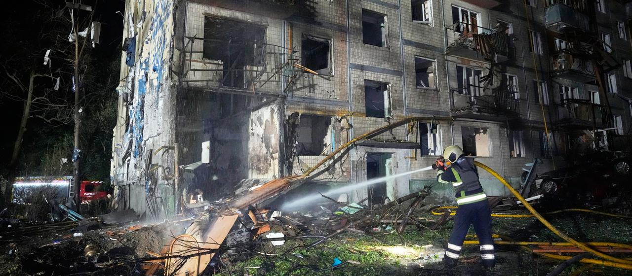 Erneuter russischer Angriff auf Kiew mit tödlichen Folgen