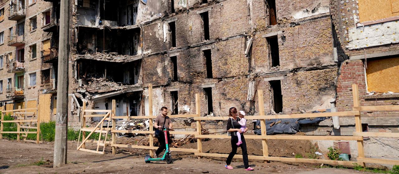 Ukrainische Familien rüsten sich für den Winter