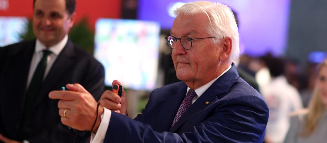 Bundespräsident Steinmeier besuchte die Gamescom