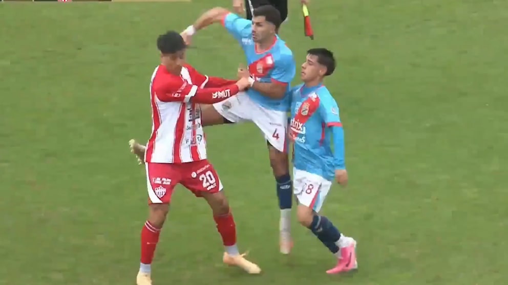 Skandal-Szenen im argentinischen Fußballspiel