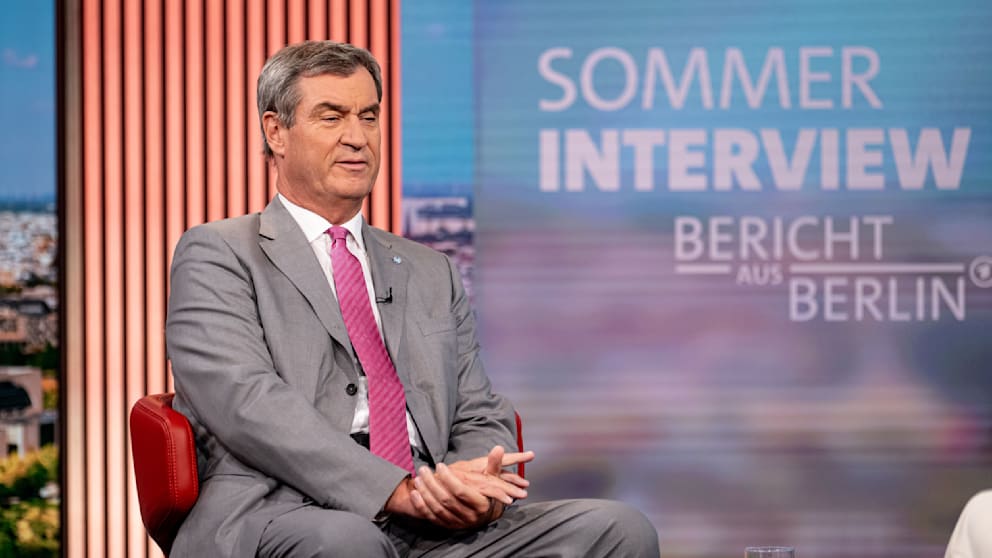 Markus Söder im ARD-Sommerinterview