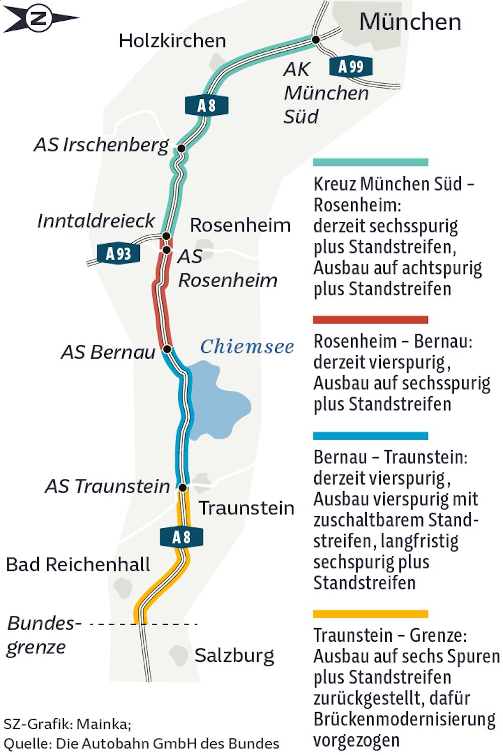 Verkehrsprobleme auf der A8: Ausbau und Brückensanierungen